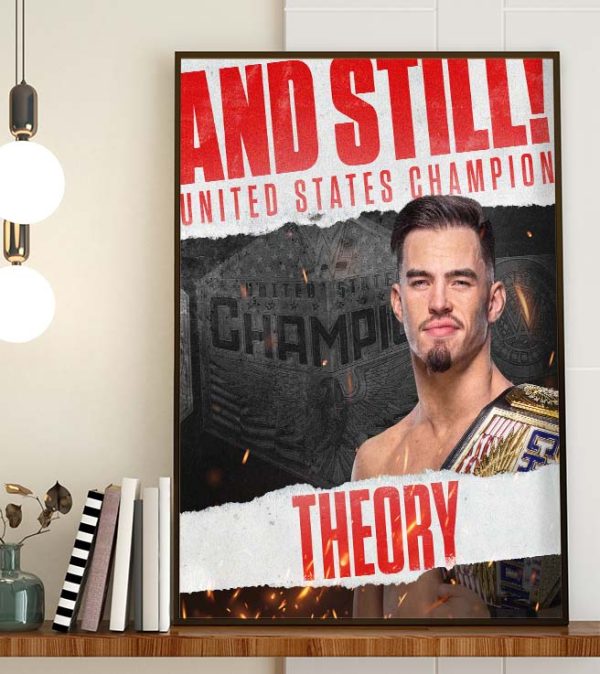 Theory WWE And Still US Champion Ali WWE Home Decor Poster Canvas