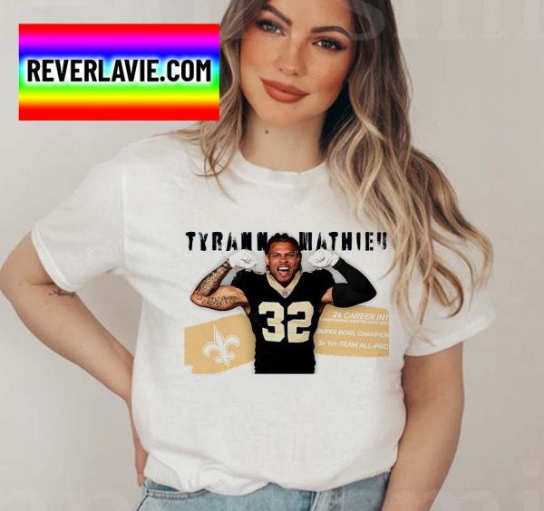 Tyrann Mathieu New Orleans Saints NFL Unisex Classic T-Shirt