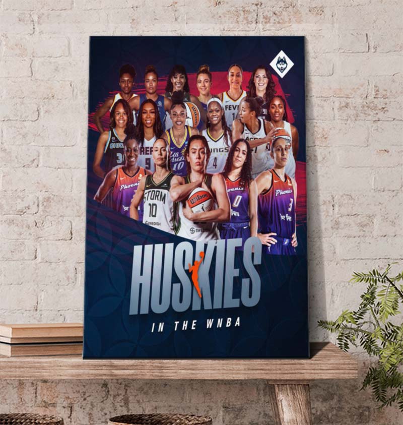 UConn Huskies in the WNBA 2022 Poster Canvas UConn Huskies in the WNBA 2022 Poster Canvas