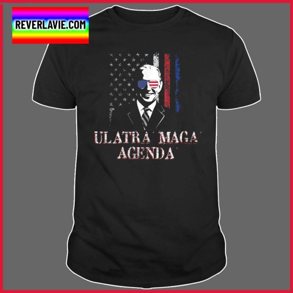 Ultra MAGA Agenda Donald Trump Joe Biden Republican America Shirt