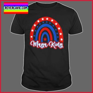 Ultra Maga US Flag Rainbow Trump Supporter Patriotic Shirt