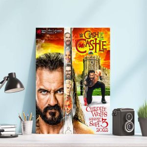 WWE Clash At The Castle Exclusive Unique Poster Canvas
