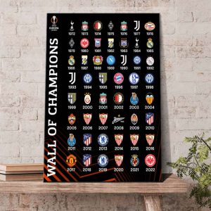 Wall Of Europa Leage Champion 2022 Poster Canvas