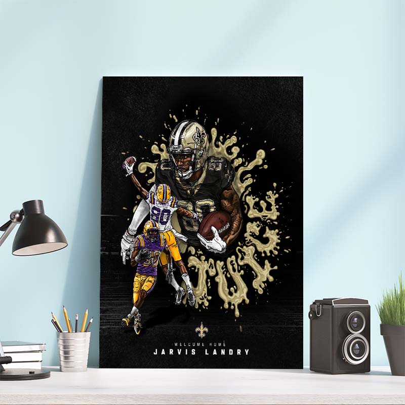 Welcome Home New Orleans Saints Jarvis Landry Cover Poster Canvas Welcome Home New Orleans Saints Jarvis Landry Cover Poster Canvas