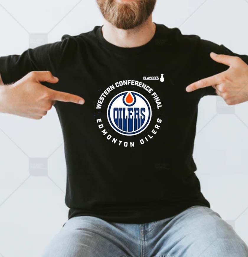 Western Conference Finals Matchup Colorado Avalanche vs Edmonton Oilers  2022 Stanley Cup Playoffs Basic T-shirt - REVER LAVIE