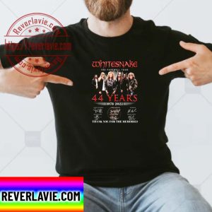Whitesnake The Farewell Tour 44 Years 1978 2022 Signatures Thank You For The Memories Classic T-Shirt