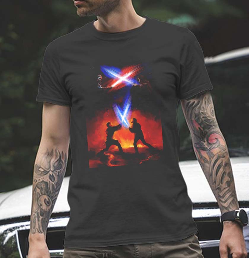 Darthvader Vs Obiwan Starwars T-Shirt Darthvader Vs Obiwan Starwars T-Shirt