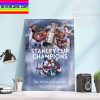 2022 Stanley Cup Champions Colorado Avalanche Champions NHL Home Decor Poster Canvas