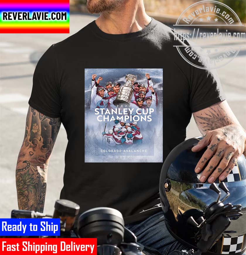 2022 Stanley Cup Champions Colorado Avalanche Champions NHL Unisex T-Shirt 2022 Stanley Cup Champions Colorado Avalanche Champions NHL Unisex T-Shirt