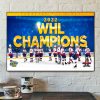 2022 WHL Championship Edmonton Oil Kings Champions Home Decor Poster Canvas