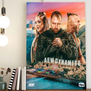 AEW Dynamite from Los Angeles Wardlow Jon Moxley Poster Canvas