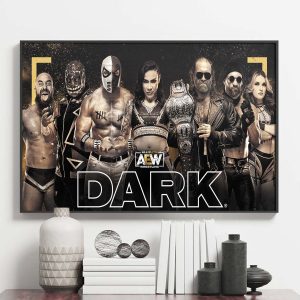 AEW The Dark Order Tag Team Match Poster Canvas