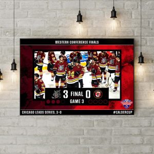 AHL Calder Cup Western Conference Finals Chicago Wolves Champions Home Decor Poster Canvas