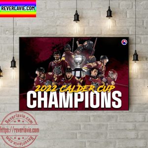 AHL Chicago Wolves 2021-22 CALDER CUP Champions Home Decor Poster Canvas