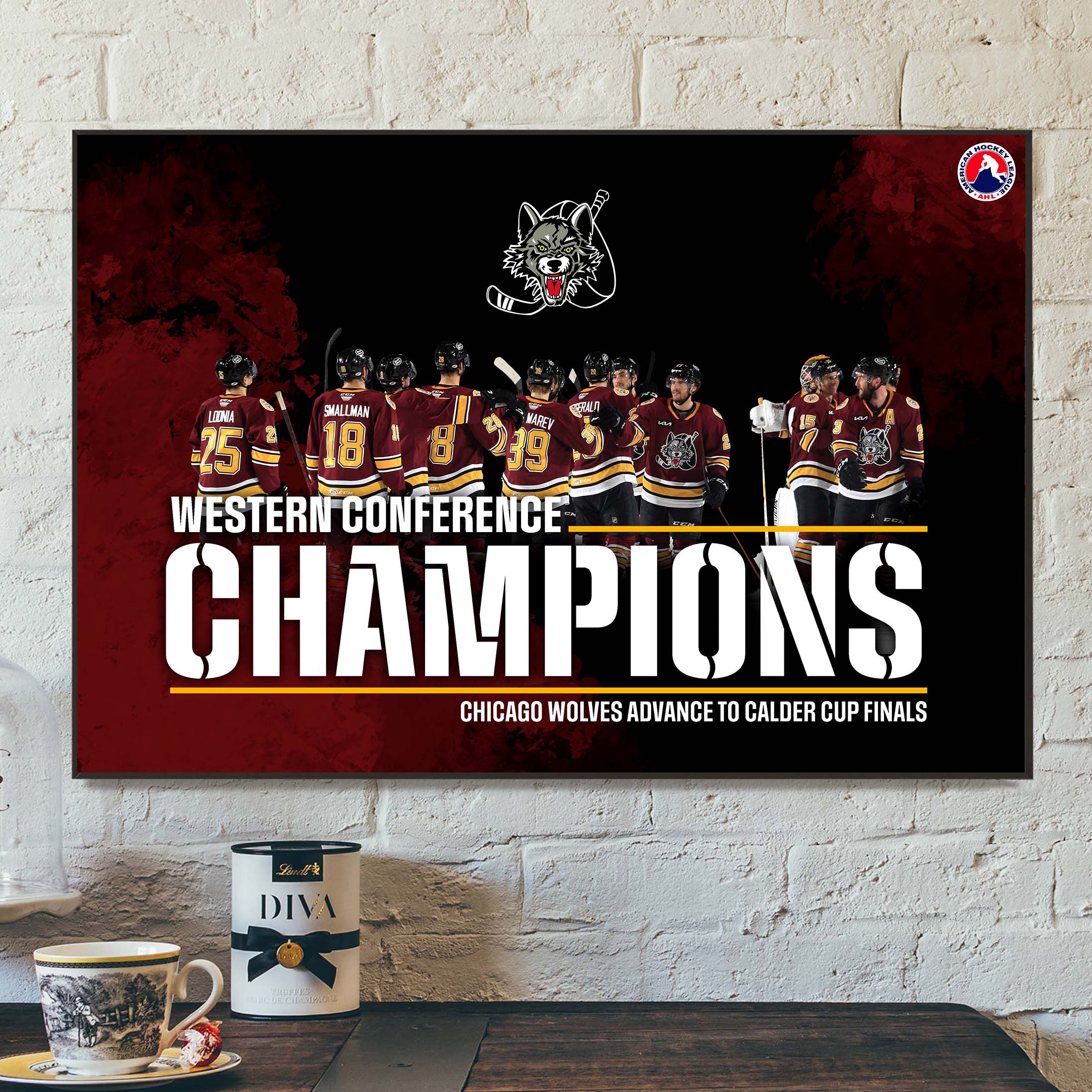 AHL Western Conference Champions Chicago Wolves Champs Advance To Calder Cup Finals Home Decor Poster Canvas AHL Western Conference Champions Chicago Wolves Champs Advance To Calder Cup Finals Home Decor Poster Canvas