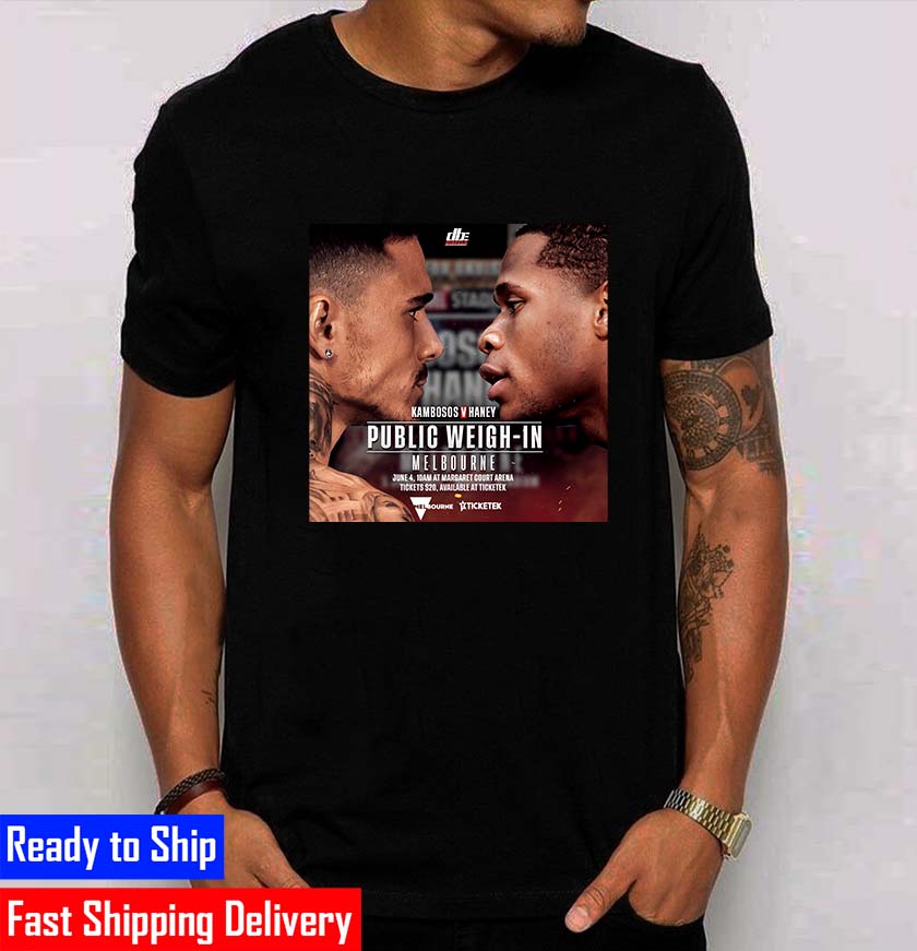 Boxing Official The Final Unification George Kambosos Jr vs Devin Haney Public Weigh In Unisex T-Shirt Boxing Official The Final Unification George Kambosos Jr vs Devin Haney Public Weigh In Unisex T-Shirt