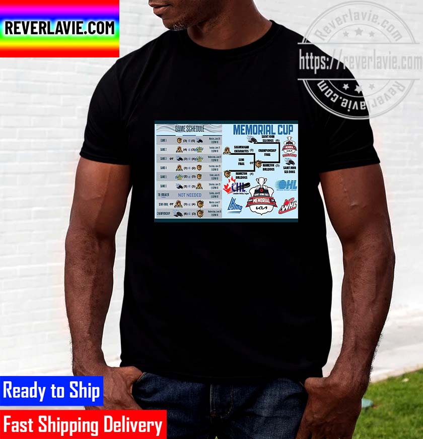 Canadian Hockey League 2022 Memorial Cup Championship Final Complete Saint John Sea Dogs are the 2021-2022 CHL Memorial Cup Champions Unisex T-Shirt Canadian Hockey League 2022 Memorial Cup Championship Final Complete Saint John Sea Dogs are the 2021-2022 CHL Memorial Cup Champions Unisex T-Shirt