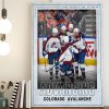 Avalanche 2022 Western Conference Champs and Advances to the Stanley Cup Final Home Decor Poster Canvas
