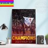 Colorado Avalanche Champions 2022 Stanley Cup Champions Home Decor Poster Canvas