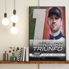 Daniel Suarez The First Mexican Driver To Win A NASCAR Cup Series Official Poster Canvas