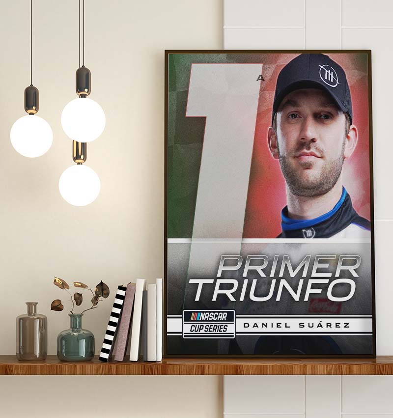 Congratulate Daniel Suarez Primer Triunfo A NASCAR Cup Series Bassic Poster Canvas Congratulate Daniel Suarez Primer Triunfo A NASCAR Cup Series Bassic Poster Canvas