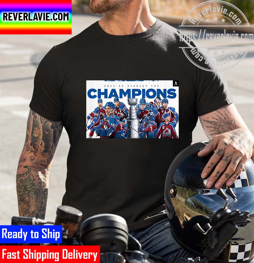 Congratulations Colorado Avalanche Champions 2022 NHL Stanley Cup Champions Unisex T-Shirt Congratulations Colorado Avalanche Champions 2022 NHL Stanley Cup Champions Unisex T-Shirt