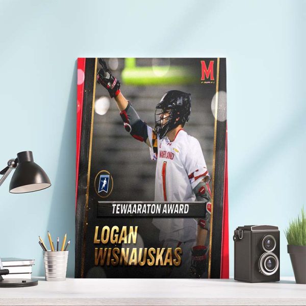 Congratulations Maryland Lacrosse Logan Wisnauskas Winning The 2022 Tewaaraton Award Home Decor Poster Canvas