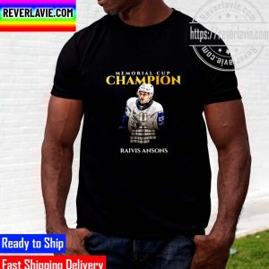 Congratulations to Raivis Ansons on winning the CHL Saint John Sea Dogs 2022 Memorial Cup Champions Unisex T-Shirt