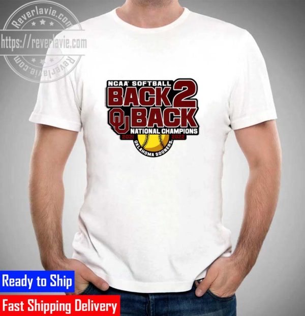 Crimson Oklahoma Sooners Back-to-Back NCAA Softball Womens College World Series Champions  Unisex T-Shirt