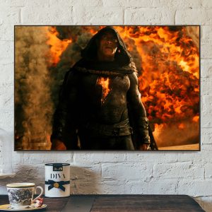DC Comics Black Adam The Rock A Hero Black Adam Wall Decor Poster Canvas