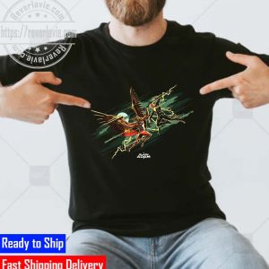 DC Comics WB Black Adam Fight Hawkman Unisex T-Shirt