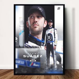 Daniel Suarez The First Mexican Driver To Win A NASCAR Cup Series Official Poster Canvas