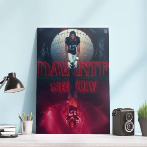 Davante Adams Upside Down Stranger Things Style Poster Canvas