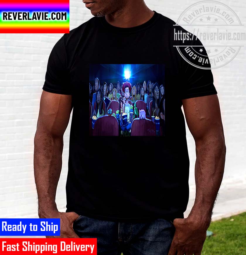 Disney Animation Promos Lightyear Promo Art Featuring Andy Watching The Film Unisex T-Shirt Disney Animation Promos Lightyear Promo Art Featuring Andy Watching The Film Unisex T-Shirt