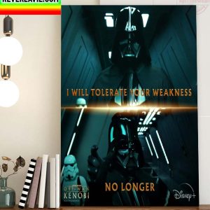 Disney+ Star Wars Obi Wan Kenobi Darth Vader Poster Canvas