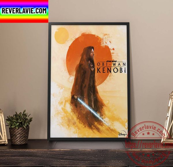 Disney+ Star Wars Obi Wan Kenobi Jedi Master Fan Art Home Decor Poster Canvas