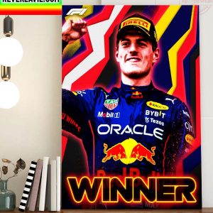 F1 Canadian GP Oracle Red Bull Racing Max Verstappen Winner In Canada Home Decor Poster Canvas