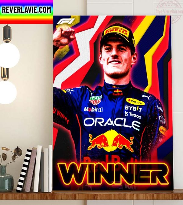 F1 Canadian GP Oracle Red Bull Racing Max Verstappen Winner In Canada Home Decor Poster Canvas
