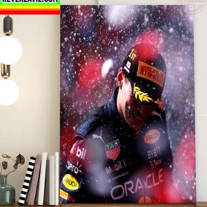 F1 Canadian GP Oracle Red Bull Racing Max Verstappen Winner In Canada Wall Decor Poster Canvas