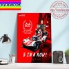 F1 Oracle Red Bull Racing Max Verstappen 25 Victories In F1 Home Decor Poster Canvas