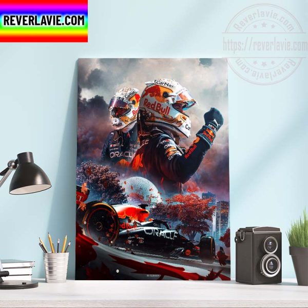 F1 Oracle Red Bull Racing Max Verstappen Canadian GP Winner Home Decor Poster Canvas