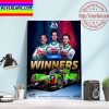FIAWEC LeMans 24 Porsche Motorsport LMGTE Pro Winners Gianmaria Bruni Richard Lietz Fred Mako Home Decor Poster Canvas
