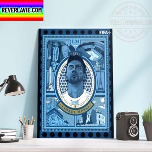 FIFA World Cup Lionel Messi The GOAT HPBD 35 Argentina Football Home Decor Poster Canvas