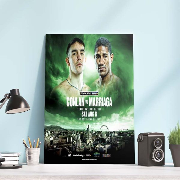 Featherweight Battle Conlan vs Marriaga Home Decor Poster Canvas