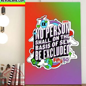 Fifty50 Title IX Was Signed Into Legislation 50 Years Ago Home Decor Poster Canvas