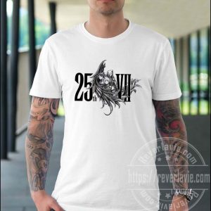 Final Fantasy VII 25th anniversary logo T-shirt