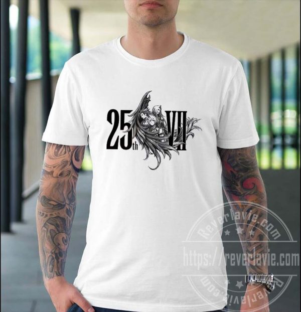 Final Fantasy VII 25th anniversary logo T-shirt
