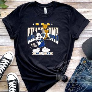 Golden State Warriors x Mickey Mouse NBA Champions 2022 T-shirt