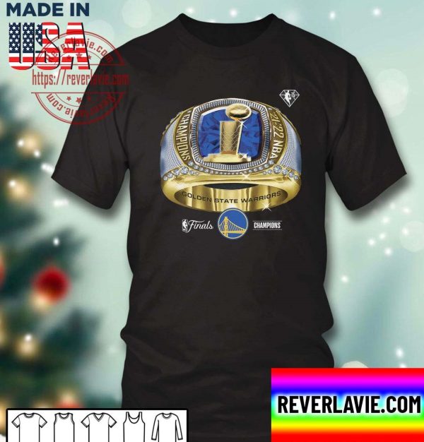 Golden State Warriors Fanatics Branded 2022 NBA Finals Champions Bling Ring Big &amp Tall Unisex T-Shirt