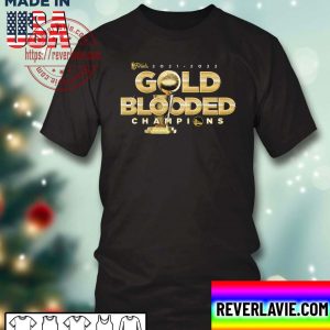 Golden State Warriors Fanatics Branded 2022 NBA Finals Champions Gold Blooded Unisex T-Shirt